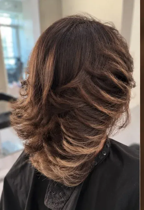 After: layered cut with soft, lighter dimension